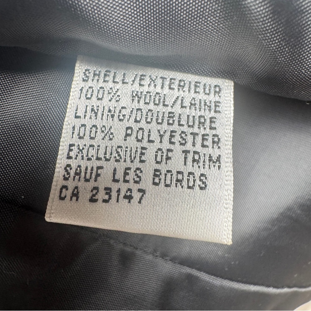 Talbots Gray 100% Wool Zip Front Blazer Size 10 - Picture 8 of 10